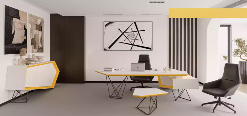 Eckschreibtisch Arbeits Schreib Büro Tisch Luxus Designer Möbel Weiß