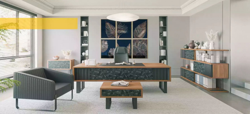 Massivholz Schreibtisch Arbeitszimmermöbel Büroeinrichtung Designer Möbel