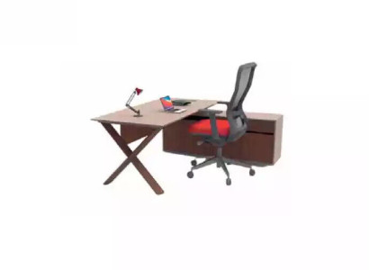 Schreibtisch Büromöbel Cheftisch Holzmöbel Designer Schreibarbeitsplatz