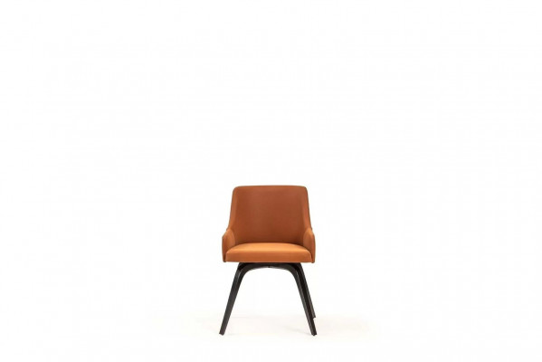 Essecke Essgruppe Esszimmer Esstisch Stühle Set 8tlg Bar Orange Holz
