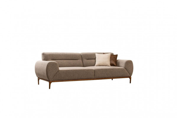 Couch Stoffsofa Polstersofa Sofa 3 Sitzer Dreisitzer Grau Design Sofas