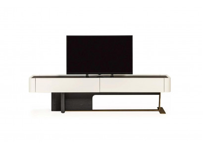 Sideboard RTV Lowboard TV Ständer Schrank Holz Weiß Wohnzimmer Moderne
