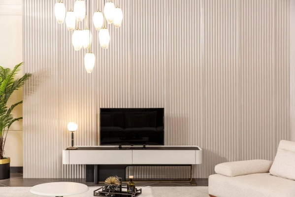 Sideboard RTV Lowboard TV Ständer Schrank Holz Weiß Wohnzimmer Moderne