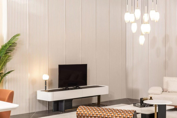 Sideboard RTV Lowboard TV Ständer Schrank Holz Weiß Wohnzimmer Moderne