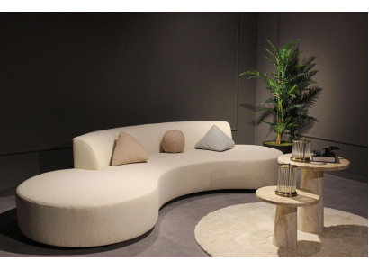 Design Wohnzimmer Set Sofa Viersitzer mit 2x Couchtische Luxus Möbel