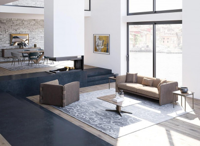 Wohnzimmer Komplett Sofa Dreisitzer Polstermöbel Sessel Desing Couchtisch