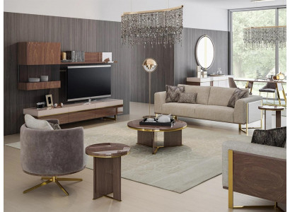 Wohnzimmer Sofagarnitur Polstermöbel Dreisitzer Sofa Couch Design Sessel
