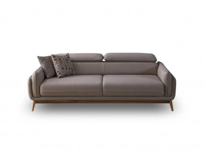 Wohnzimmer Kunstleder Dreisitzer Sofa Modern Polstermöbel Design Möbel Neu