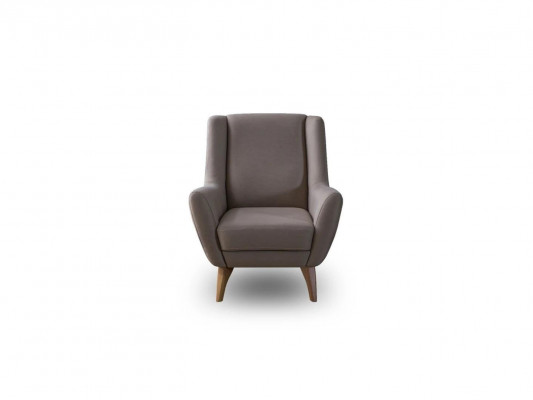 Luxus Sessel Grau Kunstleder Design Möbel Wohnzimmer Einrichtung Polstermöbel