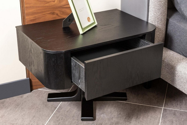 Garnitur Doppelbett Bett Schlafzimmer Nachttische 3tlg Grau Moderne