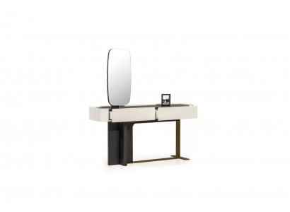 Schminktisch Frisiertisch Konsolentisch Spiegel Holz Weiß Design Set