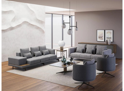 Design Sofagarnitur 2x Sofa Dreisitzer Set Sessel Couch Modern Luxus Neu Polster