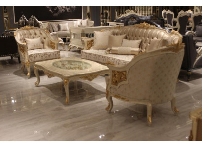 Exklusive luxus Sofagarnitur 3 3 1 1 Sitzer Modern Wohnzimmer Set Edlem Set