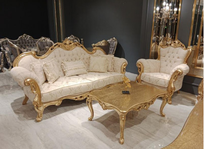 Sofagarnitur 3+3+1+1 Sitzer + Couchtisch Sofagarnitur 5tlg Set Polster Möbel Neu