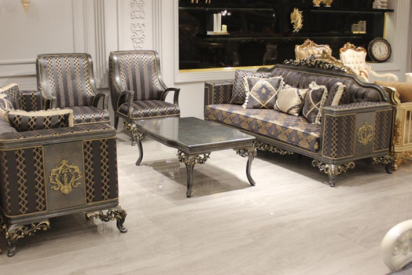 Luxus Wohnzimmer Set Sofagarnitur 3+3+1+1 Sitzer, bequemem 2x Sessel Neu