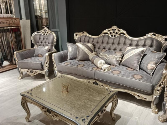 Stilvolles Chesterfield Wohnzimmer set Sofagarnitur 3+1+1 sitzer Couch