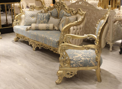 Sofagarnitur 3+1 Sitzer Sessel Garnitur Chesterfield Relax Sessel Möbel 