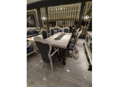 Großartiges Esszimmer Set Stilvoller Esstisch 4 Stühlen Elegant Set Neu