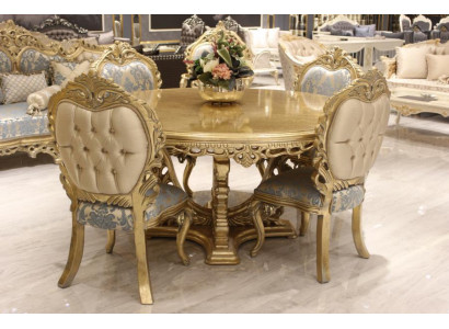 Garnitur 6 Stühle Set Esszimmer Designer Holz Stuhl Antik Stil Luxus Stühle Neu