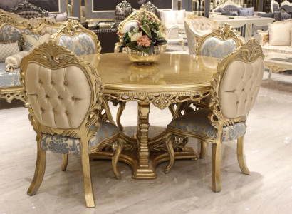 Garnitur 6 Stühle Set Esszimmer Designer Holz Stuhl Antik Stil Luxus Stühle Neu