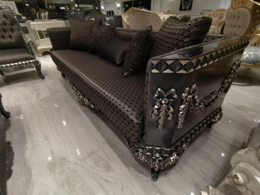 Luxuriöse dreisitzer Sofa modernen 3 Sitzer Stilvolle Sofa 3 Sitzer Braun