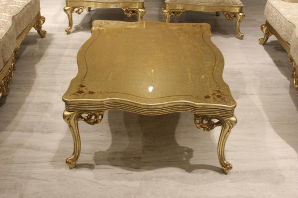 Couchtisch Wohnzimmertisch Gold Luxus Couchtische Beistelltisch Sofatisch Neu