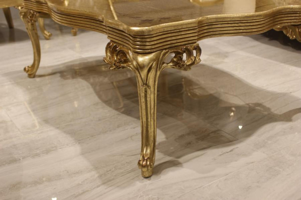 Couchtisch Wohnzimmertisch Gold Luxus Couchtische Beistelltisch Sofatisch Neu