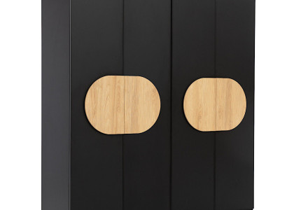 Schwarzer Kleiderschrank Moderne Schlafzimmer Möbel Luxus Holz Schrank