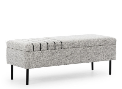 Moderne Graue Schlafzimmer Sitzbank Luxuriöse Bettbank Holzgestell Neu