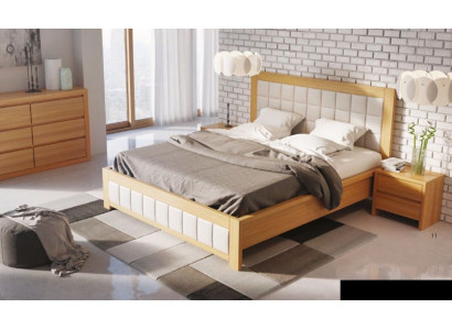 Schlafzimmer 3 tlg. Set Bett 2x Nachttisch Konsole Betten Doppel Hotel Polster