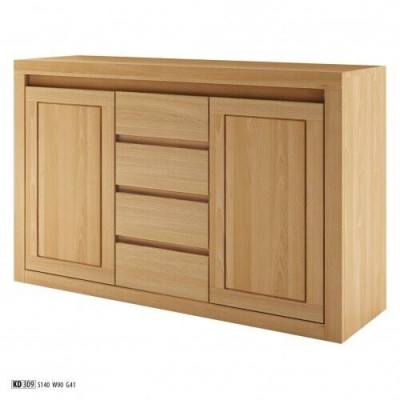 Anrichte Kommode Massivholz Schränke Echtes Holz Eiche 140x90cm Kommoden Schrank