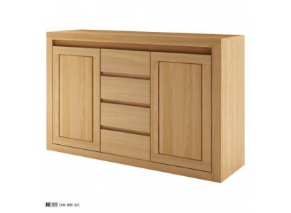 Anrichte Kommode Massivholz Schränke Echtes Holz Eiche 140x90cm Kommoden Schrank
