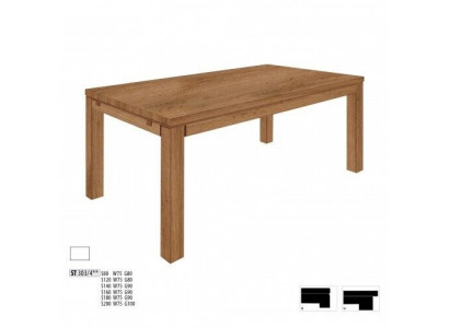 Tisch Holz 160x90cm Echte Esszimmer Möbel Tische Massive Holzmöbel Esstische Neu