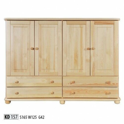 Kommode Design Lowboard Anrichte Schrank Echtes Holz Buffet Kommoden Sideboard