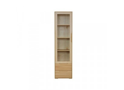 Massive Vitrine Echte Handarbeit Vollholz Schrank Holz Schränke Glas Vitrinen