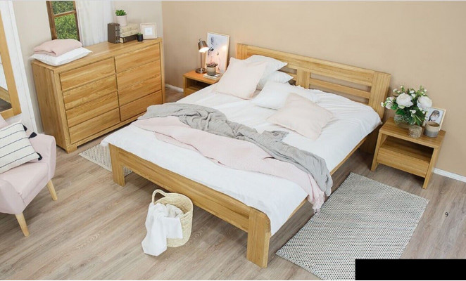 Massivholz Bett 180x200 Doppelbett Buche massiv Echt Hozbett Vollholzbett Neu