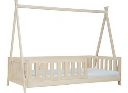 Holzbett Echtes Holz Bett Betten Himmelbett Hotel 90x200 Stil Massive Möbel Neu