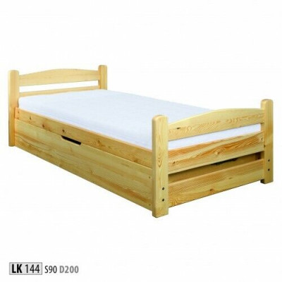 Schlafzimmer Holzbett Echtes Holz Bett Betten Hotel 90x200 Stil Massive Möbel