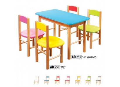 Stuhl Set Kinderzimmer Sitzgarnitur Echtes Holz Massiv 5tlg. Sitz Gruppe Tisch