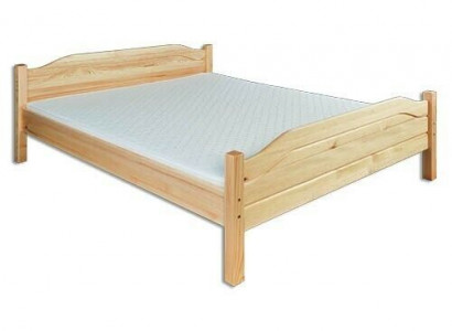 Holzbett Echtes Holz Doppelbett Schlafzimmer Hotel 180x200 Stil Massive Möbel