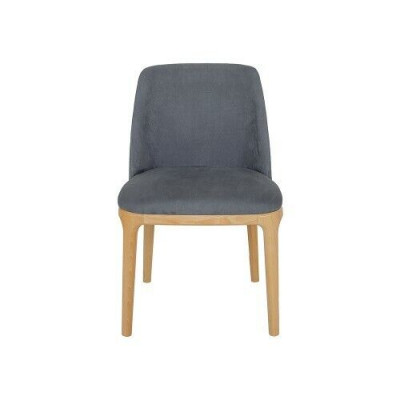 Design Stuhl Lehnstuhl Polster Stühle Lounge Massiv Holz Textil Holz Sessel Neu