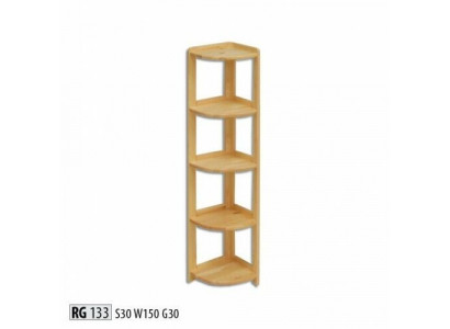 Eckregal Bücherregal Wohnzimmer Wand Regal Echtes Holz Regale Eckregale Büro Neu