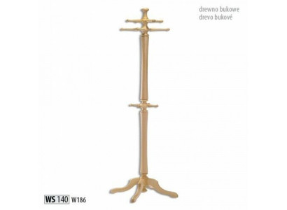 Garderobenständer Holz Kleiderständer Garderobe Aufhänger 186cm Modern Ständer