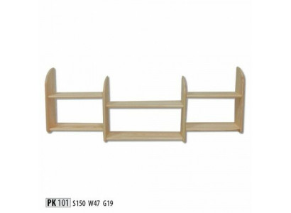 Bücherregal 150 * 19 * 47 cm Vollholz Kiefer massiv Büroregal Regal Echtes Holz