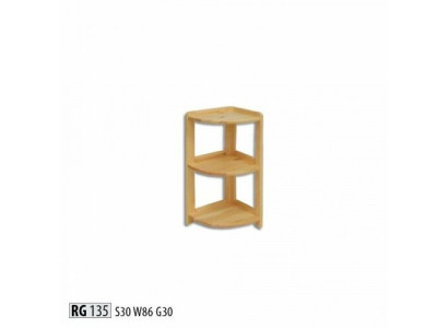 Eckregal Massive Holz Regale Aufbewahrung Schrank Massiv Möbel 30x30x86cm Neu