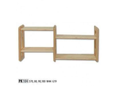 Wandregal Bücherschrank Bücherregal Wohnzimmer Wand Regal Echtes Holz
