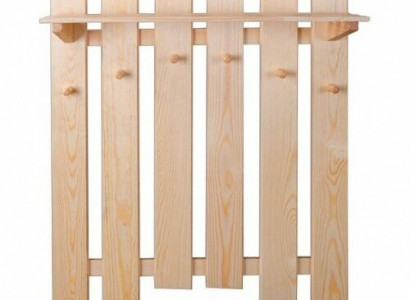 Garderobe Wandgarderobe mit 6 Haken, Wandpaneel Flurgarderobe Garderobenpaneel