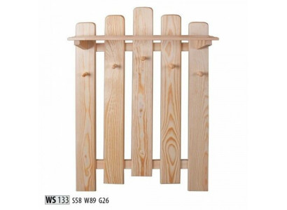 Garderobe Wandgarderobe mit 5 Haken, Wandpaneel Flurgarderobe Garderobenpaneel