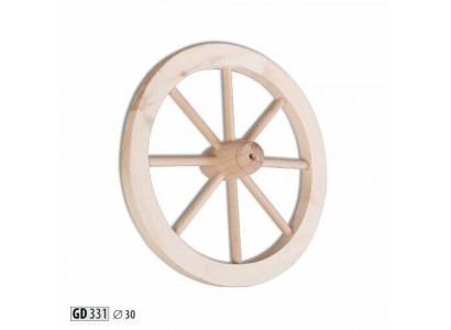 Dekorad Holzrad Ø 30 cm Speichenrad Wagenrad Gartendeko Ladendeko Vollholz