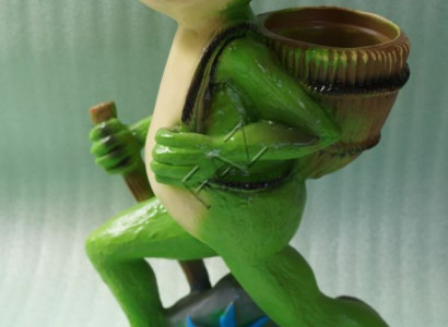 Design Frosch Figur Garten Statue Skulptur Figuren Skulpturen Dekoration Neu